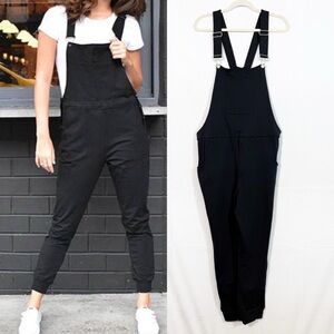 Swoveralls Brooklyn Midnight Black Sweatpants Overalls Joggers